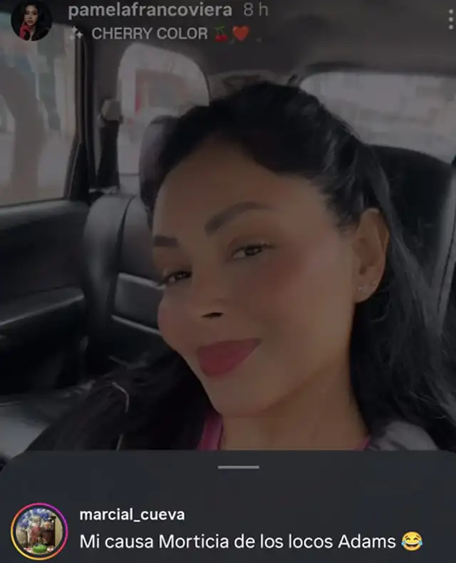 Marcial Cueva comentó la publicación de Pamela Franco.  