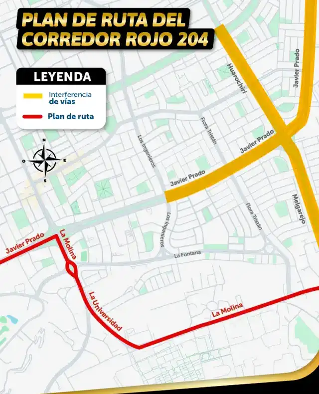 Desvio de la ruta 204. Desvio de la ruta 204.