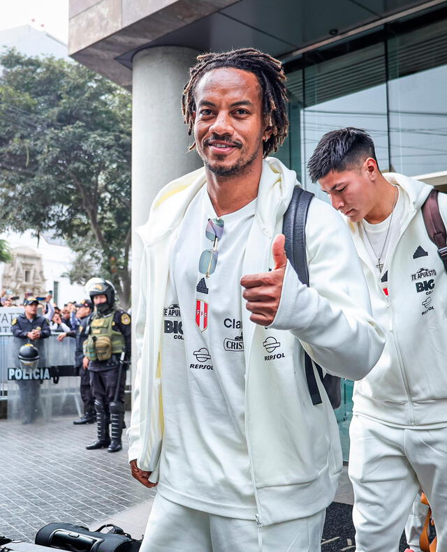 André Carrillo, entre las esperanzas de la Bicolor. / Foto: FPF.   