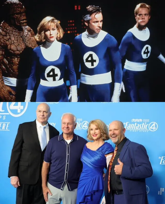 El cast original de 'Los 4 Fantásticos' (1994) estuvo presente en el estreno de 'Primeros pasos'. Foto: Marvel   