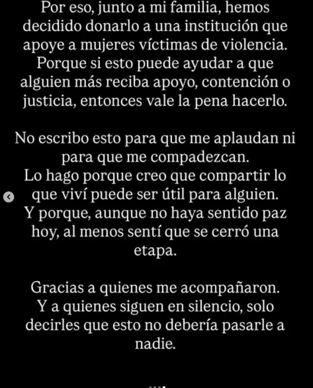 Korina Rivadeneira se pronuncia tras sentencia de bailarín y niega sentir paz Korina Rivadeneira se pronuncia tras sentencia de bailarín y niega sentir paz