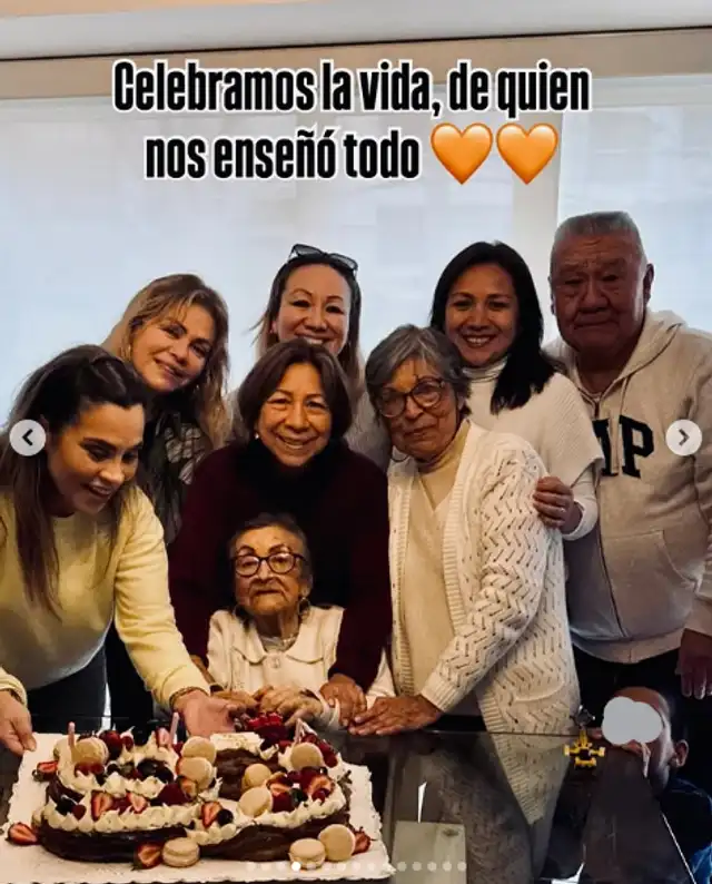 Gisela Valcárcel festeja el cumpleaños de su mamá. Gisela Valcárcel festeja el cumpleaños de su mamá.