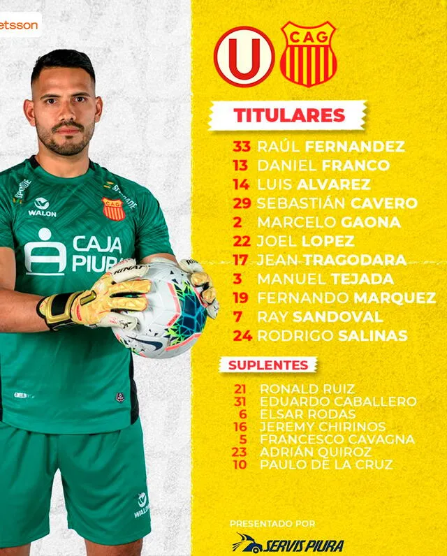 Alineación oficial de Atlético Grau de Piura. / FUENTE: Atlético Grau.   