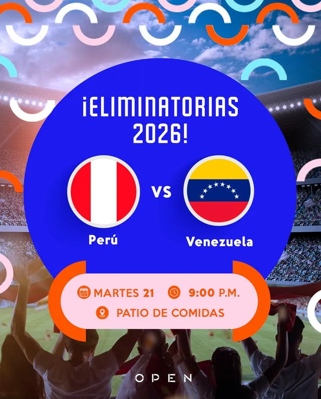 Perú vs. Venezuela: conoce los centros comerciales que transmitirán GRATIS en pantalla gigante