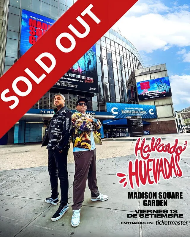 Jorge Luna y Ricardo Mendoza lograron el sold out en el Madison Square Garden.