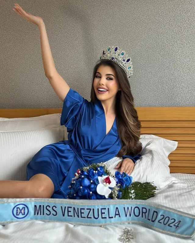 <strong> María Valeria Cannavóes coronada como Miss Venezuela World. </strong>   