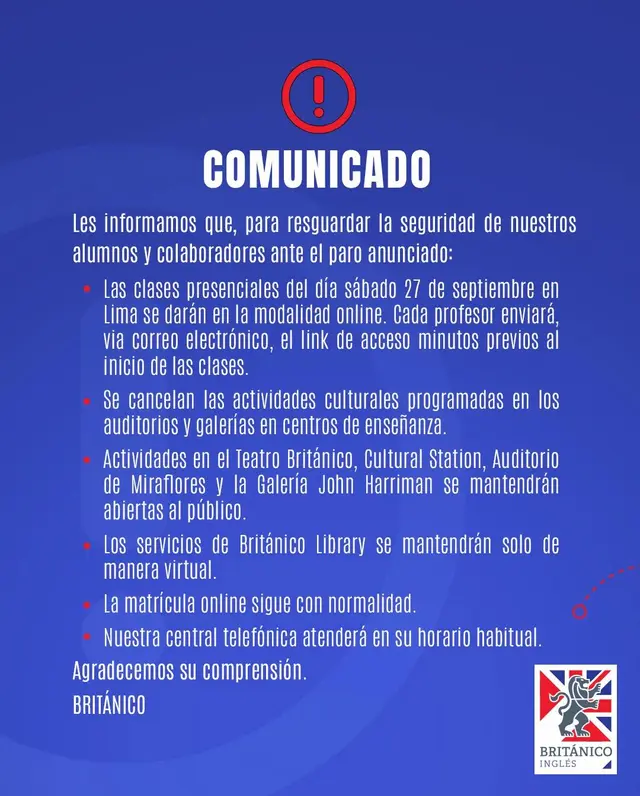 Paro de transportistas 27 y 28 de septiembre: universidades e institutos que suspenden clases presenciales desde HOY