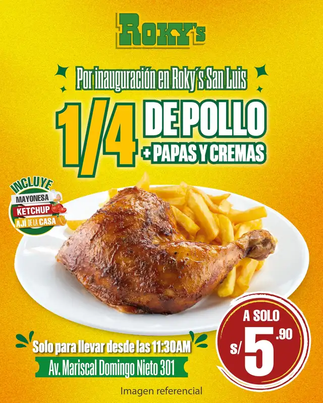 Pollo a la brasa a solo S/5.90 en Roky's: descubre cómo acceder y hasta cuándo dura la oferta