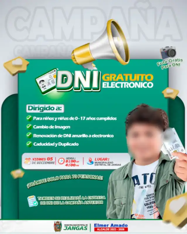 Campaña de DNI electrónico en Jangas, Huaraz. Campaña de DNI electrónico en Jangas, Huaraz.