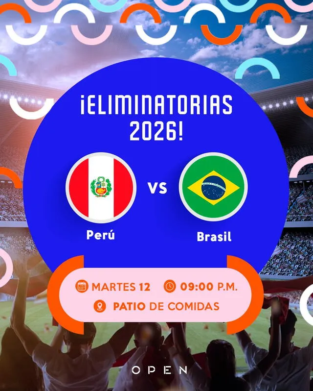 ¿Dónde ver Perú vs Brasil GRATIS? Estos son los centros comerciales que transmitirán el partido