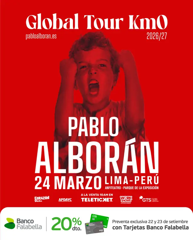 Pablo Alborán regresa a Lima con su nueva gira ‘Global Tour KM0’.