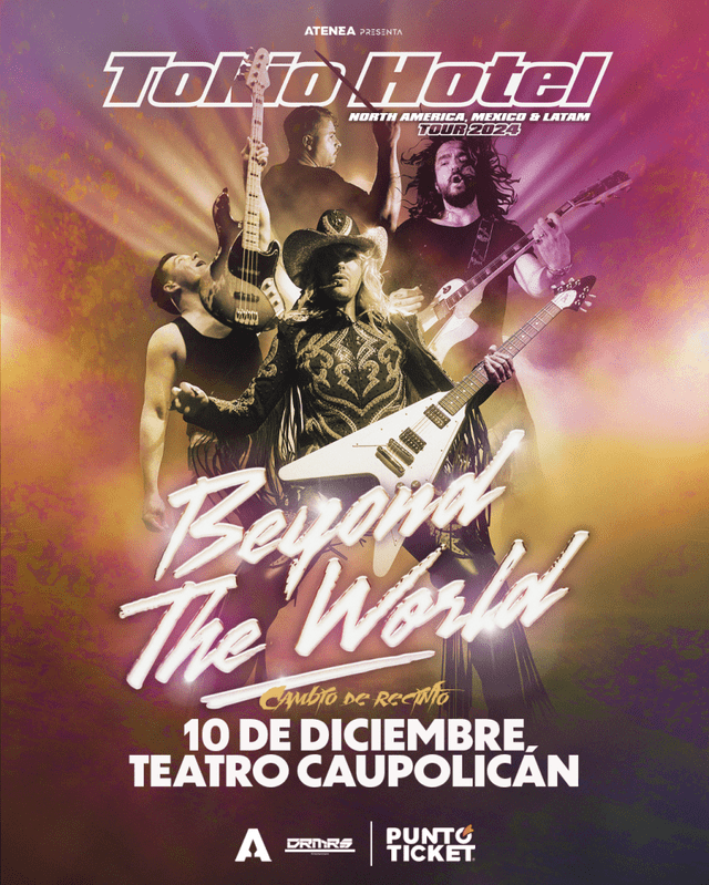 Tokio Hotel llega a Chile en el mes de diciembre.   