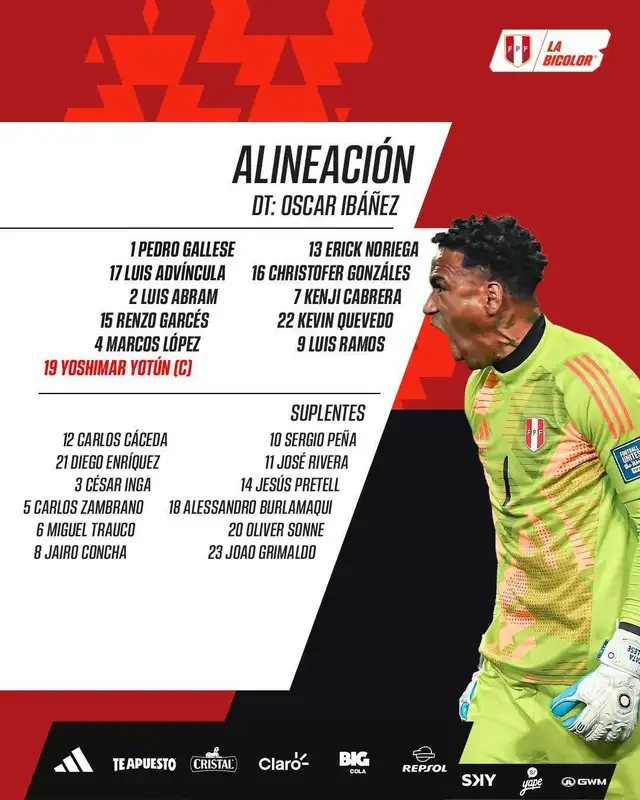 Alineación confirmada. Foto: La Bicolor Alineación confirmada. Foto: La Bicolor