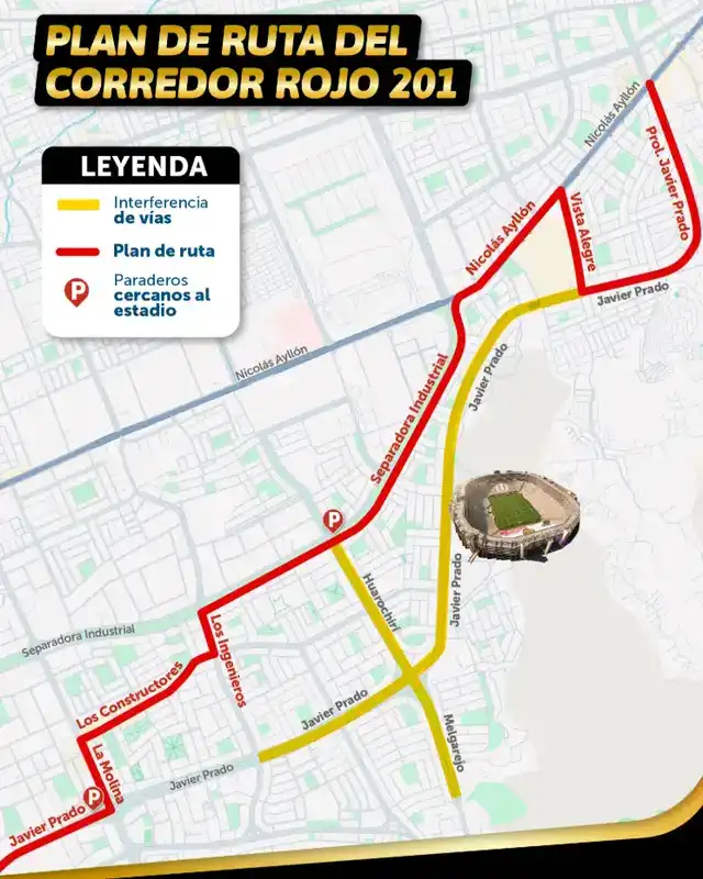 Desvio de la ruta 201. Desvio de la ruta 201.