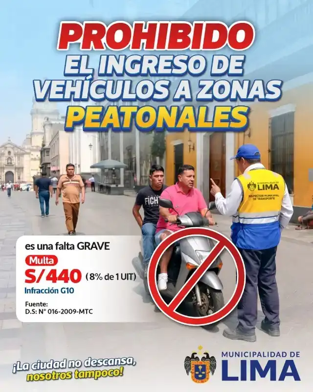 Conductores que no respeten la normativa serán sancionados con multas de hasta S/440. Conductores que no respeten la normativa serán sancionados con multas de hasta S/440.