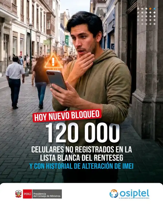 ¿Cúando iniciará el bloqueo de celulares a nivel nacional por parte de Osiptel?