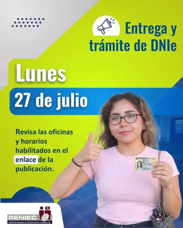 Reniec atenderá en 22 regiones a nivel nacional: los ciudadanos podrán recoger su DNI o realizar trámites.