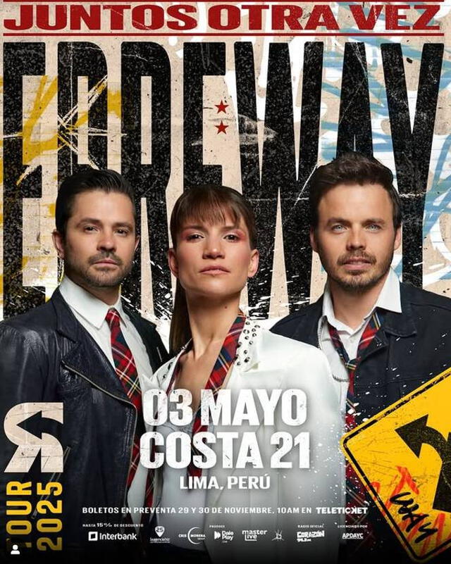 'Erreway' confirma concierto en Lima en mayo del 2025.