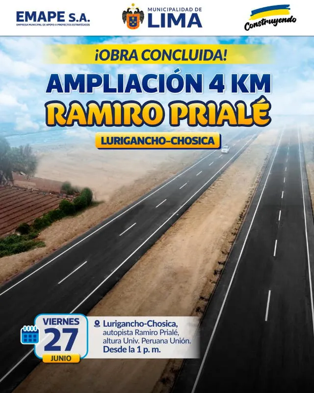 autopista Ramiro Prialé autopista Ramiro Prialé