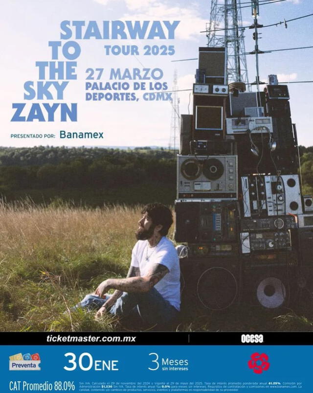 Zayn Malik confirmó su primer concierto en México para marzo 2025.