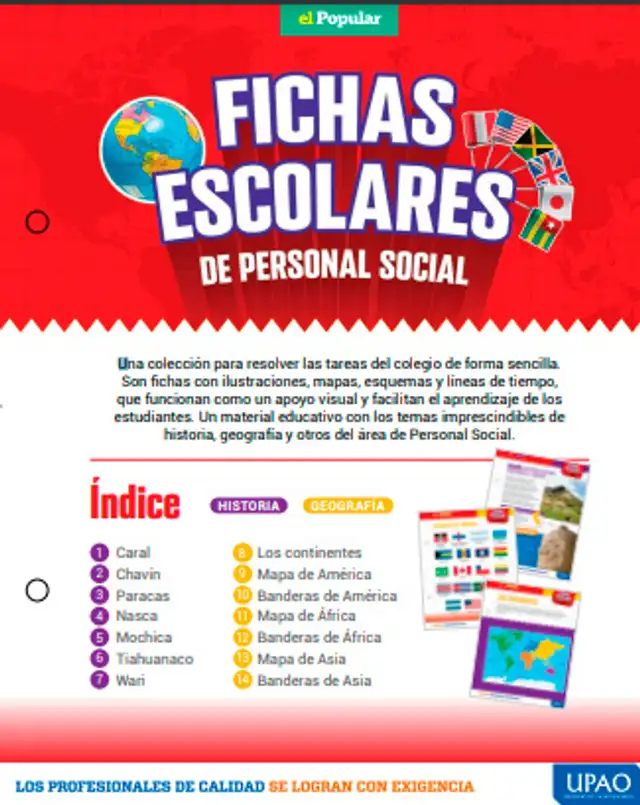 Fichas Escolares de El Popular 2024. Fichas Escolares de El Popular 2024.