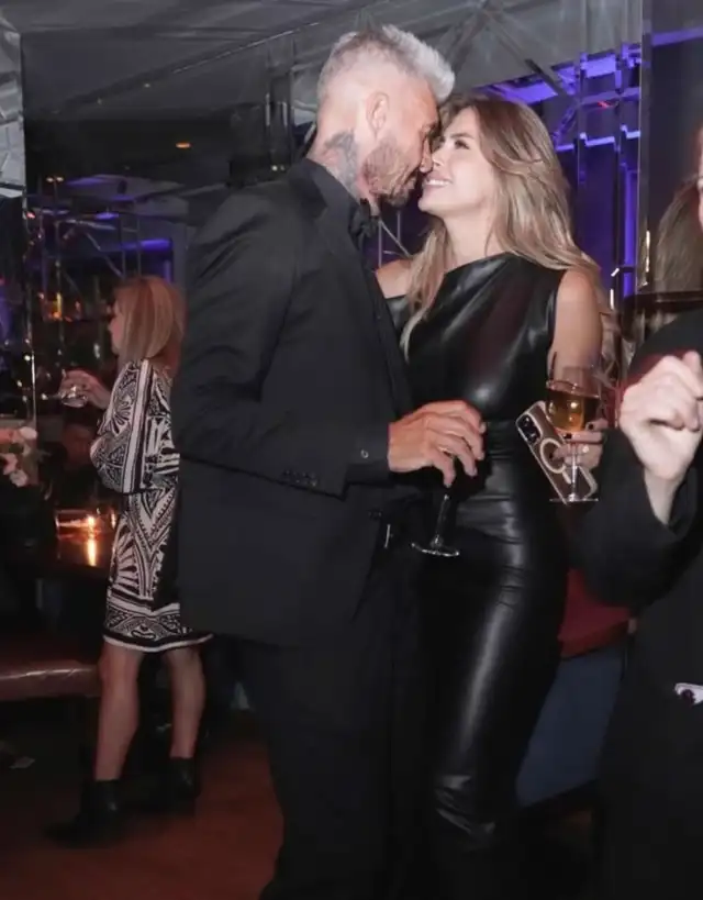 Marcelo Tinelli y Milett Figueroa