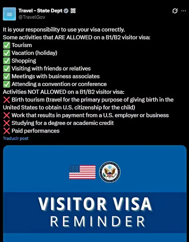 Nuevas razones para negarte la visa americana