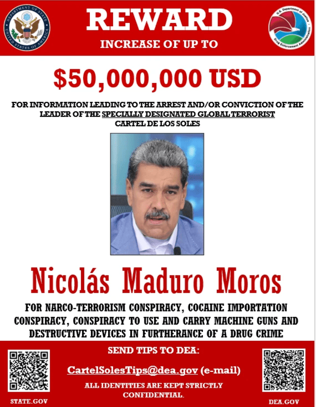 Recompensa de Maduro Recompensa de Maduro