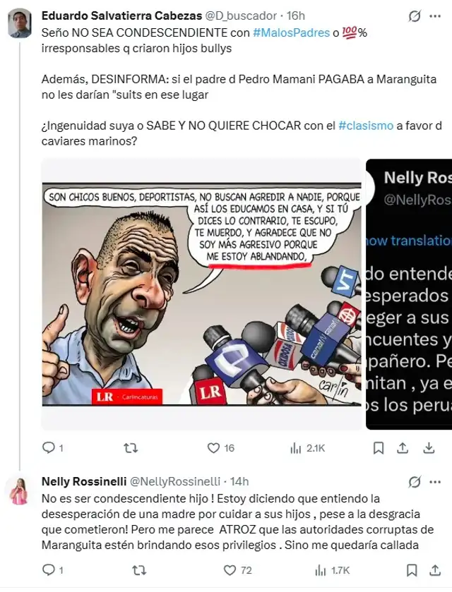 ¡INDIGNADA! Nelly Rossinelli EXPLOTA por presuntos privilegios a ACUSADOS del Liceo Naval y responde a críticas: “No soy hipócrita”