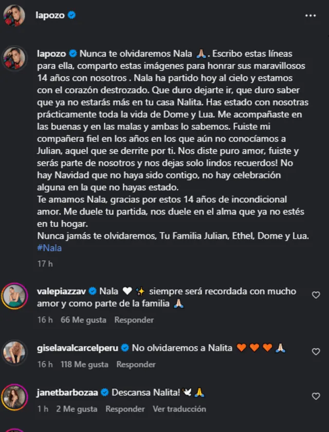  Gisela Valcárcel manda desgarrador mensaje a Ethel Pozo por dura pérdida 