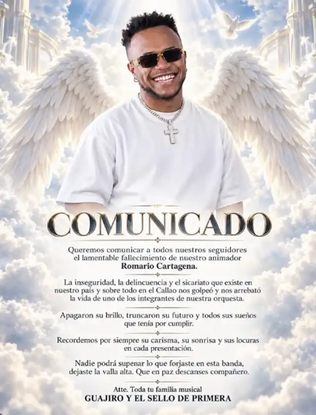 Romario Cartagena perdió la vida por culpa de la delincuencia. Romario Cartagena perdió la vida por culpa de la delincuencia.