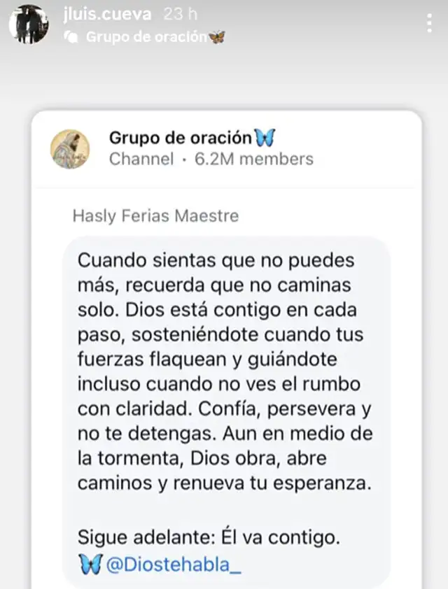 Jorge Luis Cueva compartió un inesperado mensaje en sus redes sociales.  
