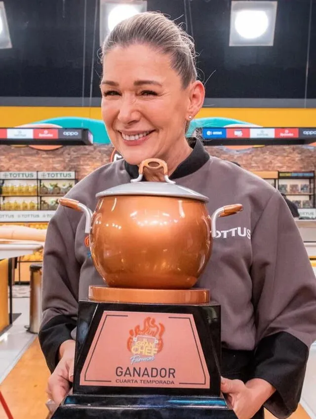 La vez que Mónica Zevallos ganó la cuarta temporada de El Gran Chef: Famosos.  
