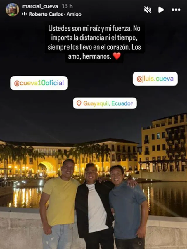 Marcial Cueva compartió tierno mensaje en su cuenta de Instagram. Marcial Cueva compartió tierno mensaje en su cuenta de Instagram.