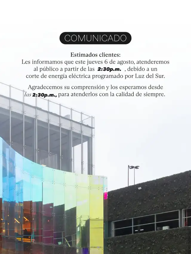 Comunicado Jockey Plaza.