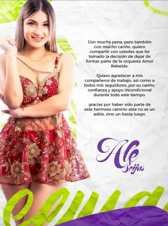 ¡SORPRESIVA DESPEDIDA! Ale Seijas anuncia su SALIDA de ‘Amor Rebelde’ y deja en shock a sus seguidores: “He tomado la decisión...”