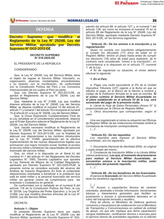 <strong> Todo lo que debes saber sobre el Registro Militar obligatorio</strong>   