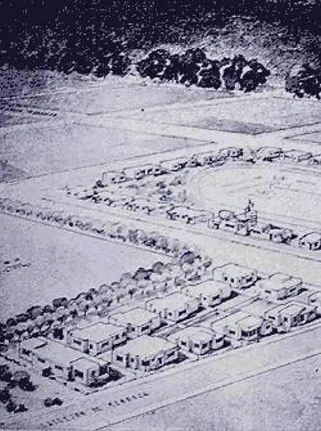  Planos en dibujo del Barrio Obrero. Fuente: BlogPUCP    