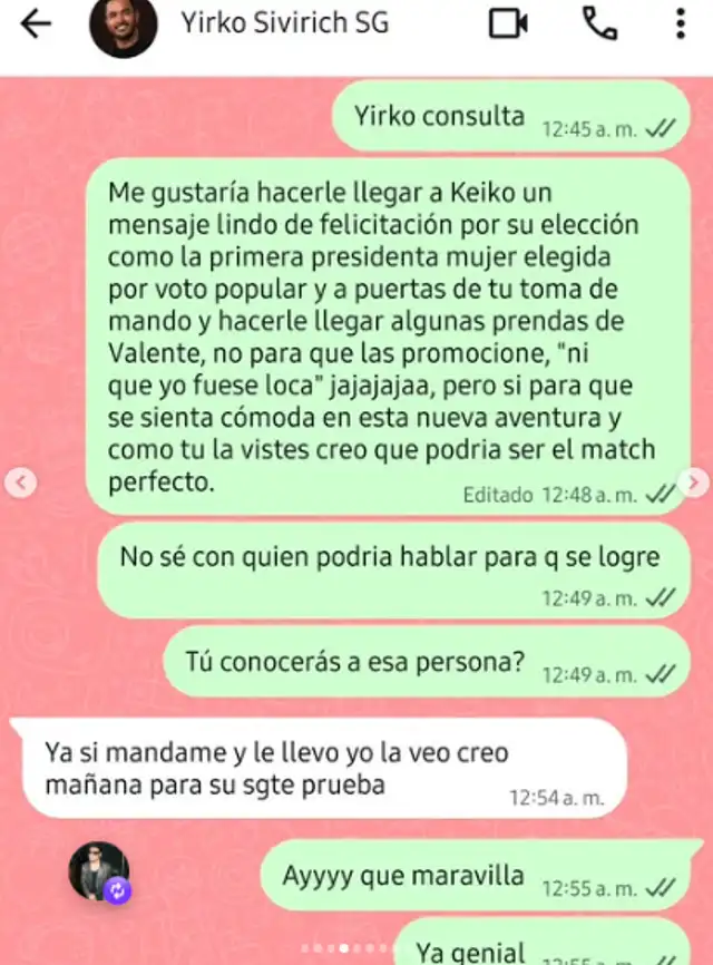 Sale a la luz carta de Karen Schwarz a Keiko Fujimori para lograr su mención e identidad de intermediario Sale a la luz carta de Karen Schwarz a Keiko Fujimori para lograr su mención e identidad de intermediario