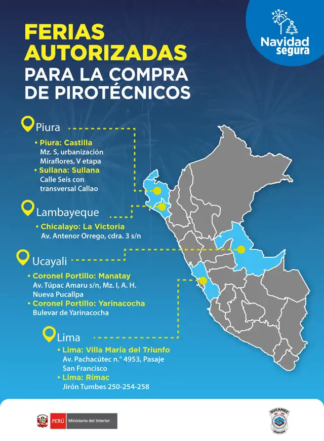 Ferias autorizadas por SUCAMEC. Ferias autorizadas por SUCAMEC.