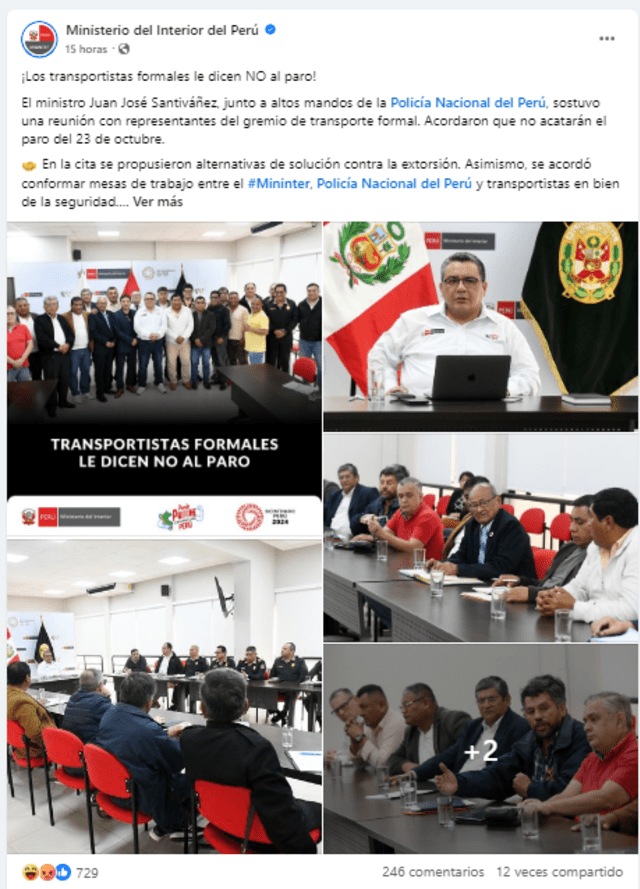 Gremios formales no participarán del paro de transportistas de este 23 de octubre.