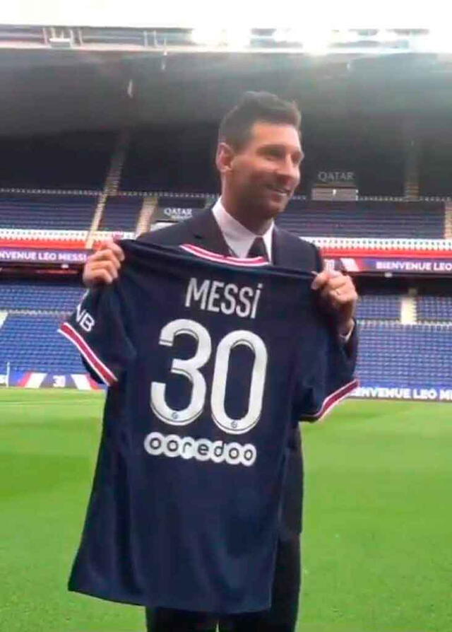 Lionel Messi utilizará el número 30 con el PSG. | FUENTE: Twitter.   
