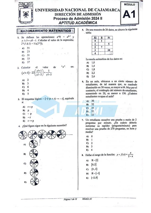 Solucionario de la prueba realizada el 8 de septiembre.