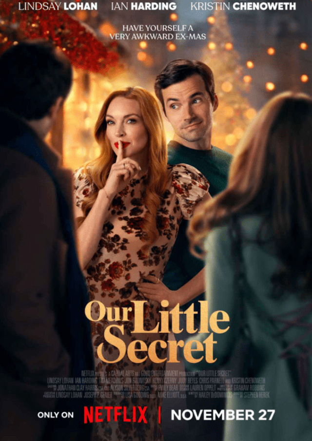 'Nuestro secretito' con Lindsay Lohan se estrenó el 27 de noviembre del 2024.  