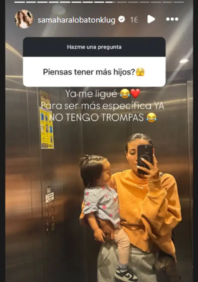 Samahara revela que no podrá a embarazarse debido a que se ligó las trompas. Foto: Instagram. Samahara revela que no podrá a embarazarse debido a que se ligó las trompas. Foto: Instagram.