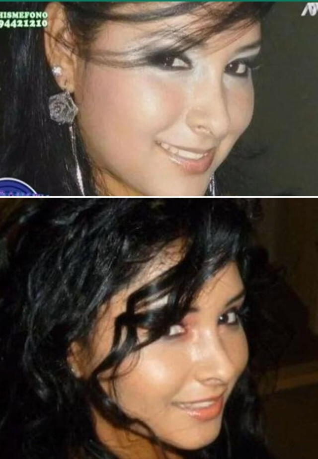 Antes y después de Pamela Franco.   