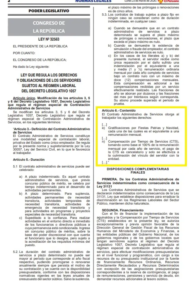 Conoce todo sobre los nuevos beneficios laborales de los trabajadores CAS