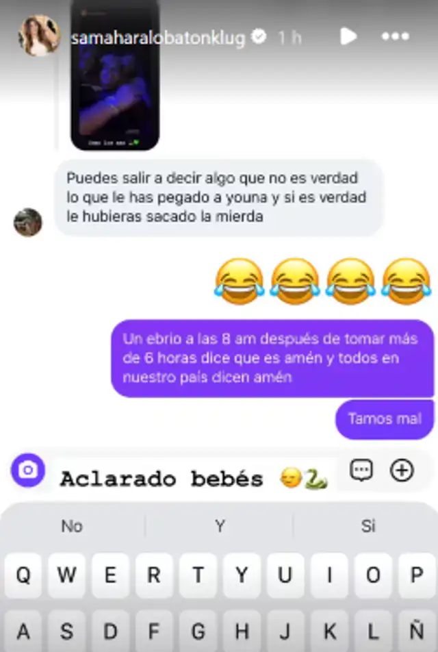 Youna confirma agresión de Samahara Lobatón y revela indignante justificación de la influencer 