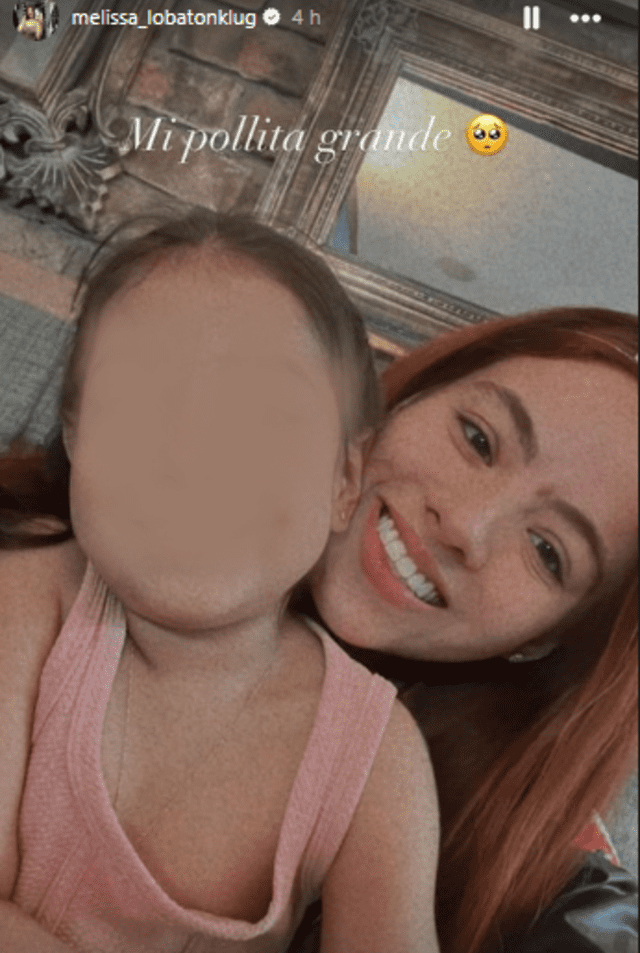  <em>Melissa Lobatón</em> chocha con su sobrina. <em>Captura: Instagram</em>    