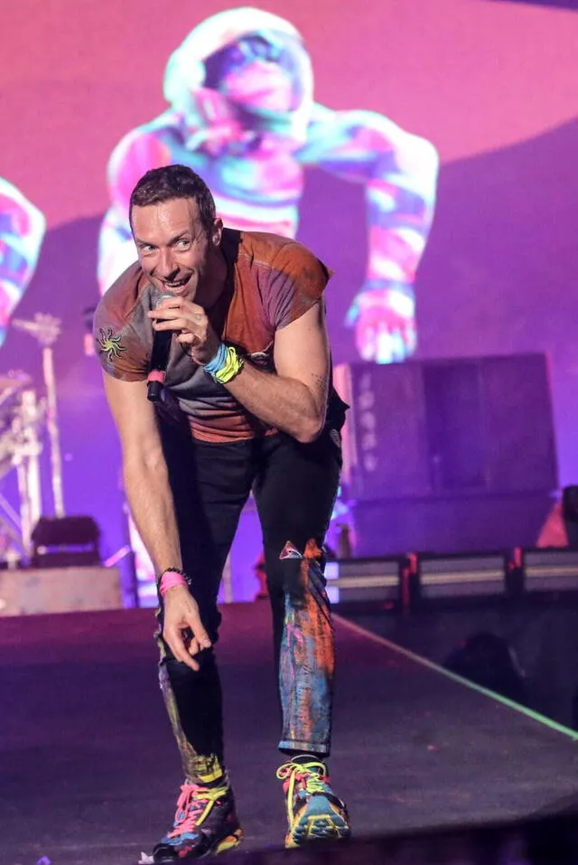 Chris Martin, líder de la agrupación británica Coldplay.   